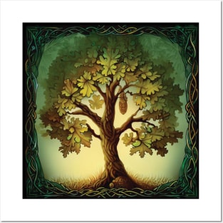 Celtic Oak Tree Posters and Art